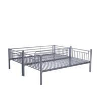 Lit à double pont personnalisé de couleur robuste lit superposé en métal en fer pour dortoir pour adulte, étudiant