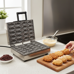 New CookTech Miniature Fish Shaped Cake Machine Touch Control Stainless Steel SUS304 Portable Korean Snack Maker Digital Smart - Product Image 3
