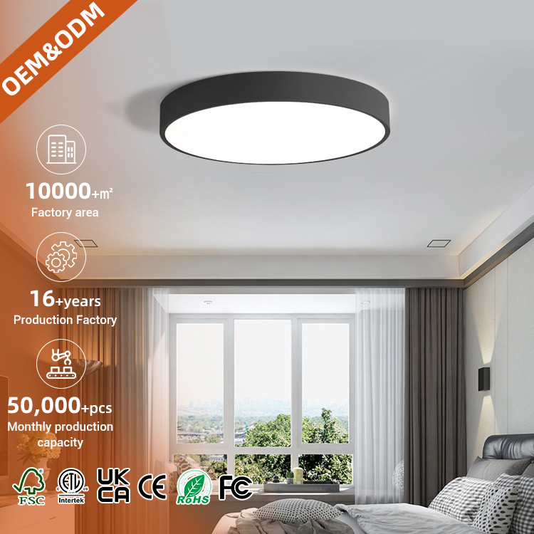 Modern Design Round Switch Control Smart Home Lighting Living Room Bedroom Surface Mounted Led Ceiling Light · image 2