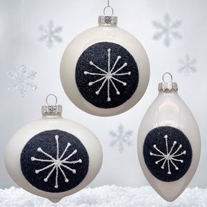 <span class=keywords><strong>Boule</strong></span> de Noël élégante en verre de 8 cm, motif araignée vert olive, flocage velours, décoration de sapin de Noël - Product Image 1