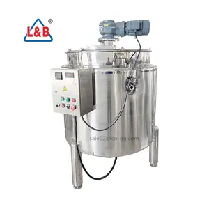 stainless steel 100L steam heating jacketed boiled mixing tank for oyster sauce