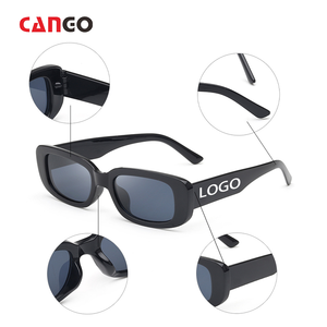 2023 logotipo personalizado cuadrado pequeño Rectangular moda Retro gafas de conducción Uv400 Vintage plástico personalizado pequeño Rosa gafas de sol - Product Image 1