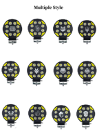 Nouveaux phares tout-terrain en aluminium de 4 pouces, très demandés, 4x4, 6000K, lumière de travail LED avec projecteur DRL pour camion, voiture, moto