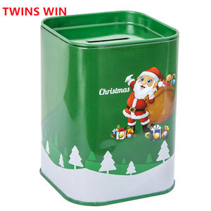 2025 Venta caliente Juego de papelería de Navidad Caja de <span class=keywords><strong>dinero</strong></span> de metal Caja de ahorro de <span class=keywords><strong>dinero</strong></span> en forma de rectángulo lindo de dibujos animados - Product Image 5