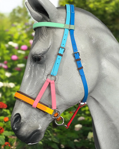 Conjunto de Brida y Cabestro para Caballo de PVC Impermeable Personalizable al por Mayor, con Cuerda Suave y Duradera, Equipo de Carreras Ecuestres, Marca HE5600 - Product Image 3