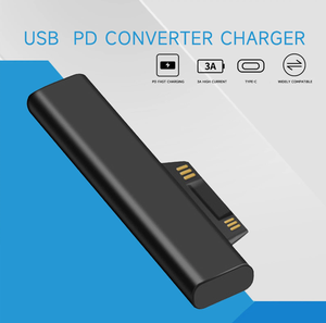 Adaptateur de charge <span class=keywords><strong>Surface</strong></span> vers <span class=keywords><strong>USB</strong></span>-<span class=keywords><strong>C</strong></span>, adaptateur PD, <span class=keywords><strong>USB</strong></span> <span class=keywords><strong>C</strong></span> Type <span class=keywords><strong>C</strong></span> vers adaptateur <span class=keywords><strong>Surface</strong></span>, embout pour Microsoft <span class=keywords><strong>Surface</strong></span> Pro 6/5/4/3 - Product Image 2
