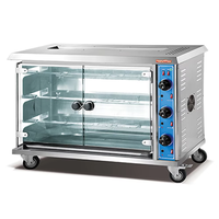 Machine à rôtir le poulet en acier inoxydable, four à rôtir le poulet, machine à griller le poulet rotative FLAMEMAX HGJ-3PA