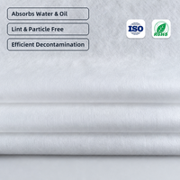 WIPESTAR Lingettes non tissées en cellulose et polyester pour salle blanche, 56 g/m², jetables, rouleau de lingettes de nettoyage pour pochoirs SMT et nettoyage de circuits imprimés