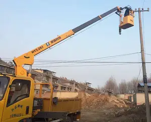 HAOY 2 Ton Telescopic Boom Remote Control Others With Trailer For Construction Lifting Tow Auto Self Loader Truck Crane