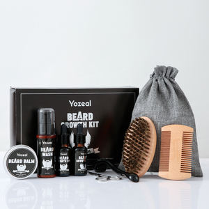 <span class=keywords><strong>Kit</strong></span> de soin et de toilettage pour barbe pour hommes : avec 2 huiles à barbe et baume, gel après-<span class=keywords><strong>rasage</strong></span>, ciseaux, brosse et peigne avec sac de rangement - Product Image 5