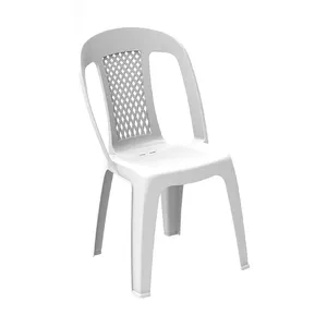 Vente en gros de chaise en plastique sans bras chaise moderne en plastique salle à manger de haute qualité Made in UAE