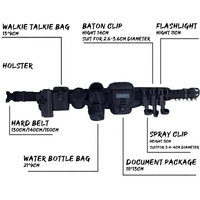 Ceinture tactique en nylon 8 pièces multifonctionnelle avec étui à dégagement rapide, système Molle, OEM ODM personnalisé, ISO CE