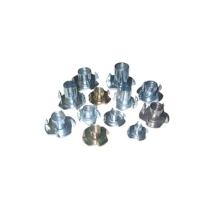 Zinc Plated 4 Prongs <strong>Tee</strong> <strong>Nuts</strong> - Product Image 1
