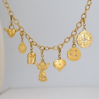 Lincy mignon étanche en acier inoxydable Bikinis pendentif coeur pièce bricolage fermoir à ressort breloques pour Bracelet personnalisé fabrication de colliers