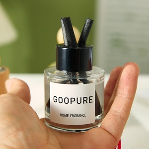 Bouteilles de diffuseur de roseaux en verre de 50 ml, désodorisant, <span class=keywords><strong>parfum</strong></span> de voiture, avec bouchon à vis et bâtonnets de roseaux, bouteille en verre - Product Image 5