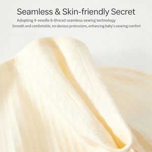 Tutina per Neonati in Puro Cotone con Motivo a Farfalla, Chiusura con Lacci Obliqui, Protezione per la Pancia, Motivo Cartoon Unisex Primavera - Product Image 4