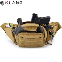 Sac banane tactique imperméable en tissu Oxford de haute qualité pour activités de plein air, randonnée et chasse