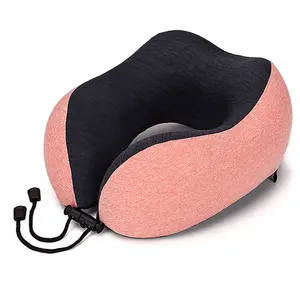 Customized Portable Car Airplane Train Headrest Neck Support U Shape Memory Foam Pillow For Office And Travel SH-P077