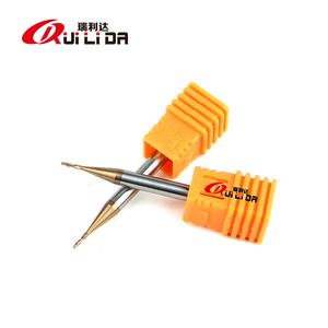 RLD 55HRC 2-Flute 1.5x50mm, mata bor persegi karbida dapat disesuaikan, pemotong penggilingan CNC untuk pemrosesan logam - Product Image 5