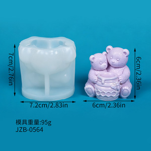 3D Bear Shape Silicone <b>Mold</b> Cake Decorating Tool Easy Demoulding Fondant Sugar Craft Baking Mould - Product Image 4