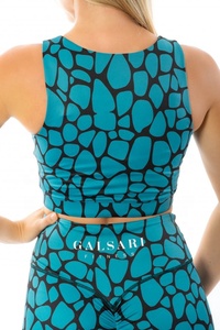 Conjunto Deportivo Negro de Cintura Media para Mujer, Pantalones de Yoga de Spandex/Poliéster Suaves y Ajustados con Control de Abdomen, Elásticos en Cuatro Direcciones y Transpirables - Product Image 5