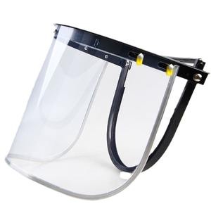 Casque de sécurité avec écran facial 200 mm en PVC transparent, protection contre le meulage et la découpe, protection intégrale du visage, léger, usage industriel - Product Image 2