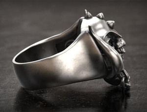 Bague de mariage punk gothique personnalisable en alliage à la mode pour fiançailles, anniversaire de Noël, cadeau de bijoux pour hommes - Product Image 4