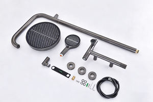 <span class=keywords><strong>Mitigeur</strong></span> en or rose avec garantie de 10 ans, robinet de salle de bain, <span class=keywords><strong>colonne</strong></span> de douche à effet pluie, système de douche 3 modes pour villa, hôtel, maison - Product Image 5