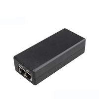 Injecteur PoE passif 30W 10/100 Mbps 24v-48v avec prise EU/US/UK/AU, câble CA de 1,2 m pour alimentation télécom, transmission maximale de 100 m