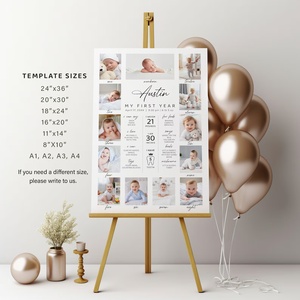 <span class=keywords><strong>Un</strong></span> poster <span class=keywords><strong>decorativo</strong></span> per la prima festa di compleanno del bambino, perfetto da esporre nelle camerette dei bambini come <span class=keywords><strong>un</strong></span> ricordo prezioso - Product Image 3