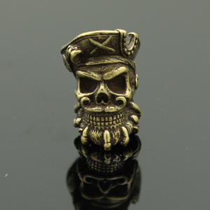 Copper Pirate Knife Lanyard Beads for DIY Keychain <strong>Charms</strong> Knitting Bracelets EDC <strong>Paracord</strong> Beads - Product Image 2