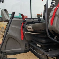 En stock, excavatrice sur chenilles DOOSAN DX60 d'occasion, 6 tonnes, excavatrice hydraulique pour projets de construction urbaine et de jardinage
