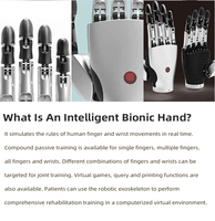 Main Intelligente Mécanique Bionique Bras Cinq Doigts Bionique Robot Main Avec Système De Contrôle Pour La Formation À L'enseignement Robotique