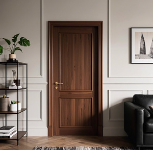 Puerta Interior de Madera Maciza con Estructura de Mortaja y Espiga, Pintura Ecológica Horneada, Puerta de Dormitorio Moderna y Sencilla, Puerta de Entrada Exterior - Product Image 2