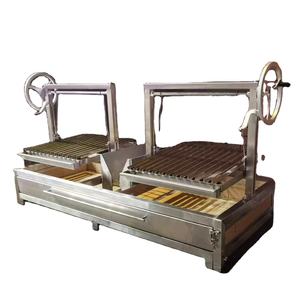 Parrilla Argentina de Acero Inoxidable y Carbón Vegetal de 62 Pulgadas, Nuevo Diseño, Asado, Santa María, con Cesta para Leña - Product Image 1