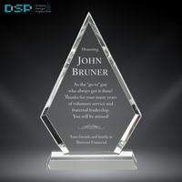 DSP Vietnam factory Clear Acrylic Award pour la gravure de trophées vierges Médailles et plaques