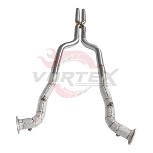 Vortex Stainless Steel Mid Pipe for Maserati GranTurismo GT 4.2L 2008-2017 Performance Exhaust Link X Pipe - Product Image 2