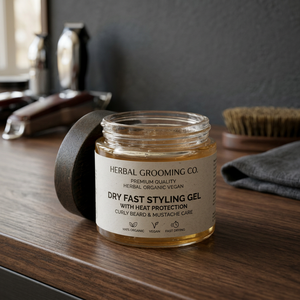 Gel Coiffant Végétalien Bio de Qualité Supérieure à Séchage Rapide, Protection Thermique pour Cheveux Frisés, Soins des Cheveux Bouclés, de la Barbe et de la Moustache - Marque Privée - Product Image 3