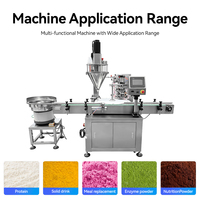 Machine de remplissage automatique à vis sans fin pour poudre protéinée, pâte, coupelles, barquettes, crème glacée et snacks, avec scellage à chaud et capsulage