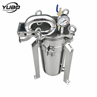Boîtier de filtre à sac unique en acier inoxydable pour la filtration d'huiles comestibles, de jus, de vin et de produits chimiques, fournisseur en gros sur mesure