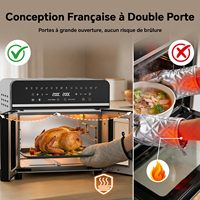 Nouvelle Friteuse à Air Chaud Grande Capacité Sans Huile, Four Électrique à Contrôle Numérique