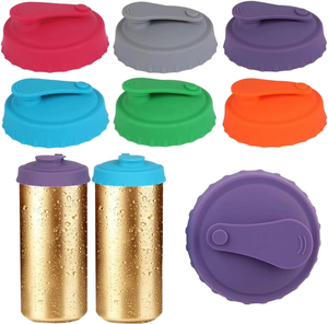Nouveaux couvercles réutilisables en silicone pour canettes de bière avec bouchon, marque Jiayi, modèle JY-00323, certifiés LFGB, style moderne - Product Image 1