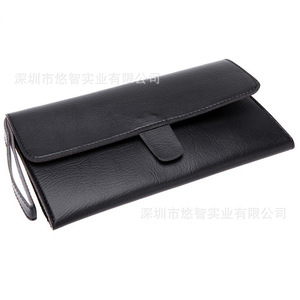 Customized leather hairdressing <b>tool</b> <b>bag</b>/storage <b>bag</b>, multi-functional folding storage <b>roll</b>, large capacity <b>tool</b> <b>bag</b>. - Product Image 5