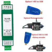 Module Modbus RTU haute vitesse WJ150 WJ150-485, compteur de signaux d'impulsions d'encodeur 1 canal, 485 vers USB, encodeur rotatif en option