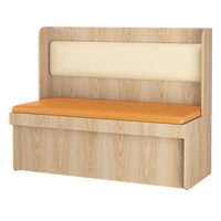 Ensemble de canapés et de banquettes pour restaurant, table et chaises personnalisées OEM, table et chaises de restauration rapide en bois massif