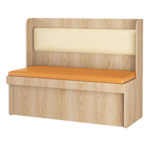 Bộ bàn ghế sofa nhà hàng, bàn ghế kết hợp đặt hàng OEM, bàn ghế nhà hàng thức ăn nhanh gỗ nguyên khối - Product Image 6