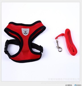 Kalung Anjing 8 Warna Murah yang Dapat Disesuaikan, Set Tali Kekang dan Tali Tuntun Poliester Ramah Lingkungan yang Nyaman dan Bernapas - Product Image 3