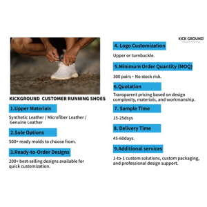 Giày chạy bộ đế cao su thoáng khí siêu nhẹ KICKGROUND, đế mềm, unisex, thích hợp cho mùa xuân, hè, thu, đông và marathon - Product Image 5