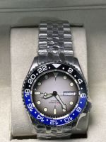 Montre de plongée mécanique automatique pour homme, acier inoxydable, verre saphir, étanche, cadran analogique lumineux, fermoir caché