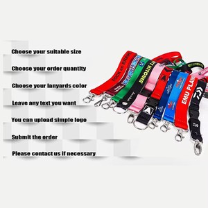 <span class=keywords><strong>Cordon</strong></span> de <span class=keywords><strong>cou</strong></span> rond personnalisé avec logo OEM ODM en polyester avec étiquette vierge pour <span class=keywords><strong>badge</strong></span> d'identification - Product Image 4